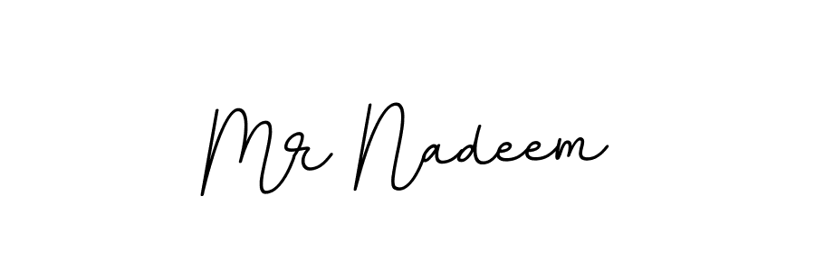 Design your own signature with our free online signature maker. With this signature software, you can create a handwritten (BallpointsItalic-DORy9) signature for name Mr Nadeem. Mr Nadeem signature style 11 images and pictures png