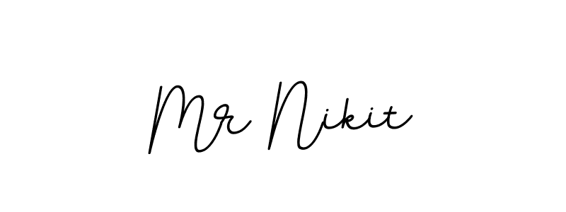 Use a signature maker to create a handwritten signature online. With this signature software, you can design (BallpointsItalic-DORy9) your own signature for name Mr Nikit. Mr Nikit signature style 11 images and pictures png