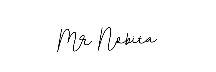How to make Mr Nobita name signature. Use BallpointsItalic-DORy9 style for creating short signs online. This is the latest handwritten sign. Mr Nobita signature style 11 images and pictures png