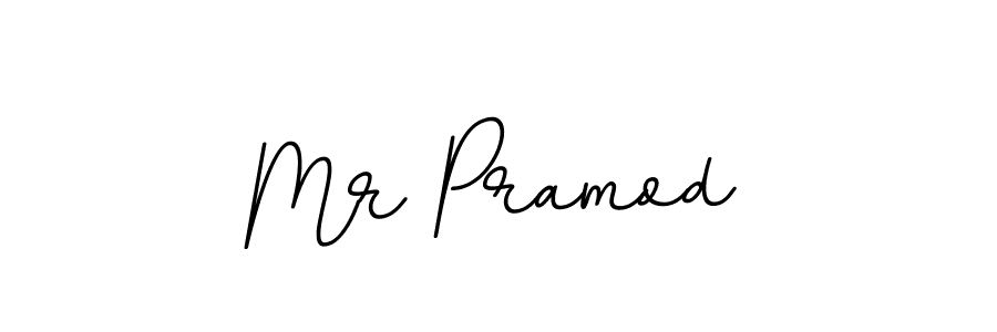 How to make Mr Pramod name signature. Use BallpointsItalic-DORy9 style for creating short signs online. This is the latest handwritten sign. Mr Pramod signature style 11 images and pictures png