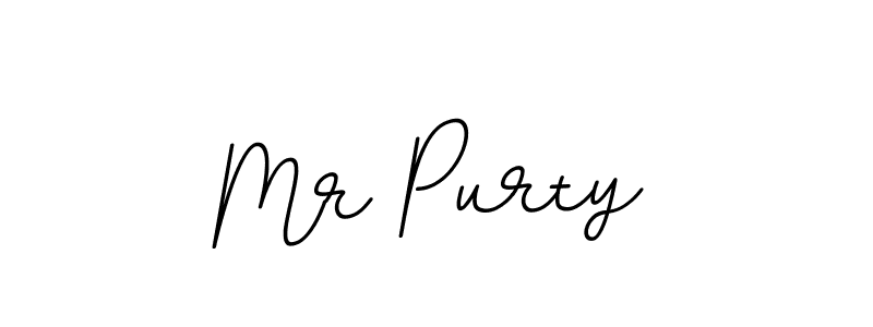 How to make Mr Purty name signature. Use BallpointsItalic-DORy9 style for creating short signs online. This is the latest handwritten sign. Mr Purty signature style 11 images and pictures png