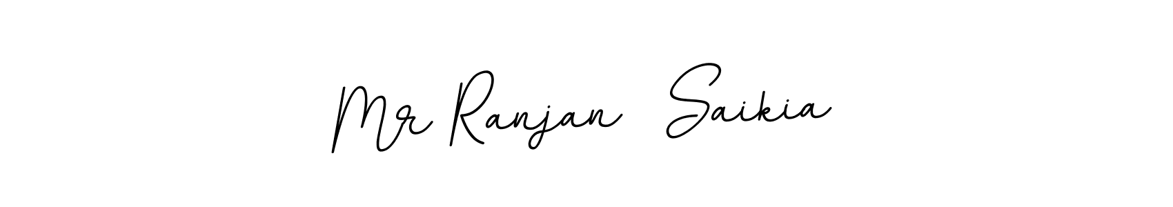 How to make Mr Ranjan  Saikia name signature. Use BallpointsItalic-DORy9 style for creating short signs online. This is the latest handwritten sign. Mr Ranjan  Saikia signature style 11 images and pictures png