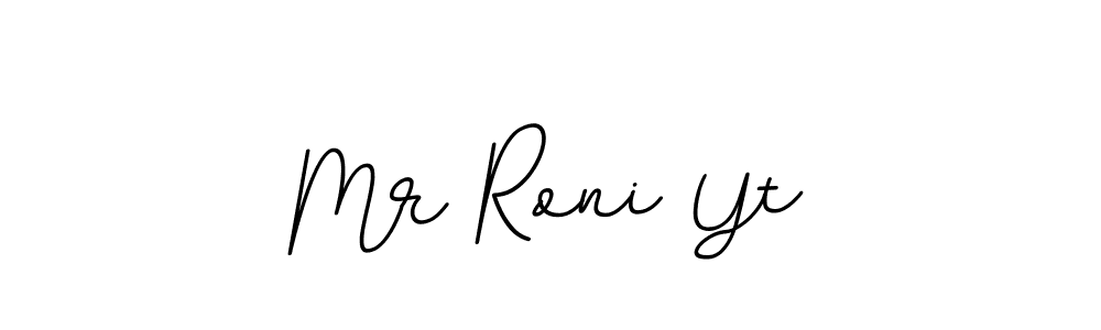 Create a beautiful signature design for name Mr Roni Yt. With this signature (BallpointsItalic-DORy9) fonts, you can make a handwritten signature for free. Mr Roni Yt signature style 11 images and pictures png