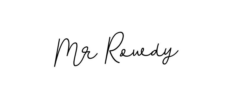 How to make Mr Rowdy name signature. Use BallpointsItalic-DORy9 style for creating short signs online. This is the latest handwritten sign. Mr Rowdy signature style 11 images and pictures png