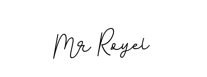 Use a signature maker to create a handwritten signature online. With this signature software, you can design (BallpointsItalic-DORy9) your own signature for name Mr Royel. Mr Royel signature style 11 images and pictures png