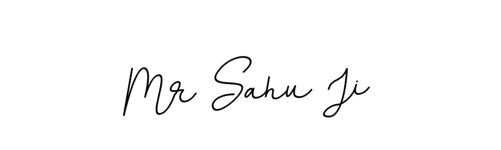 Use a signature maker to create a handwritten signature online. With this signature software, you can design (BallpointsItalic-DORy9) your own signature for name Mr Sahu Ji. Mr Sahu Ji signature style 11 images and pictures png