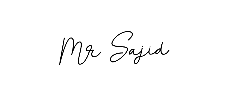 if you are searching for the best signature style for your name Mr Sajid. so please give up your signature search. here we have designed multiple signature styles  using BallpointsItalic-DORy9. Mr Sajid signature style 11 images and pictures png