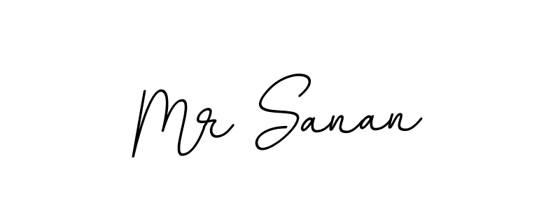 Use a signature maker to create a handwritten signature online. With this signature software, you can design (BallpointsItalic-DORy9) your own signature for name Mr Sanan. Mr Sanan signature style 11 images and pictures png