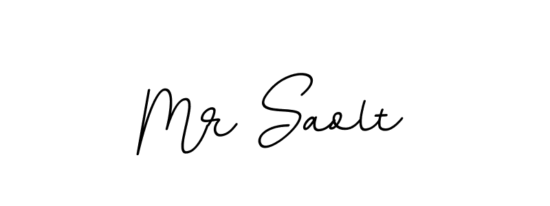 How to make Mr Saolt name signature. Use BallpointsItalic-DORy9 style for creating short signs online. This is the latest handwritten sign. Mr Saolt signature style 11 images and pictures png