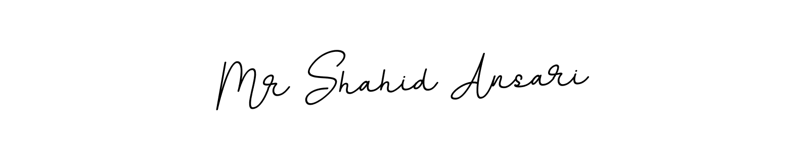 Use a signature maker to create a handwritten signature online. With this signature software, you can design (BallpointsItalic-DORy9) your own signature for name Mr Shahid Ansari. Mr Shahid Ansari signature style 11 images and pictures png