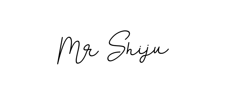 How to make Mr Shiju name signature. Use BallpointsItalic-DORy9 style for creating short signs online. This is the latest handwritten sign. Mr Shiju signature style 11 images and pictures png