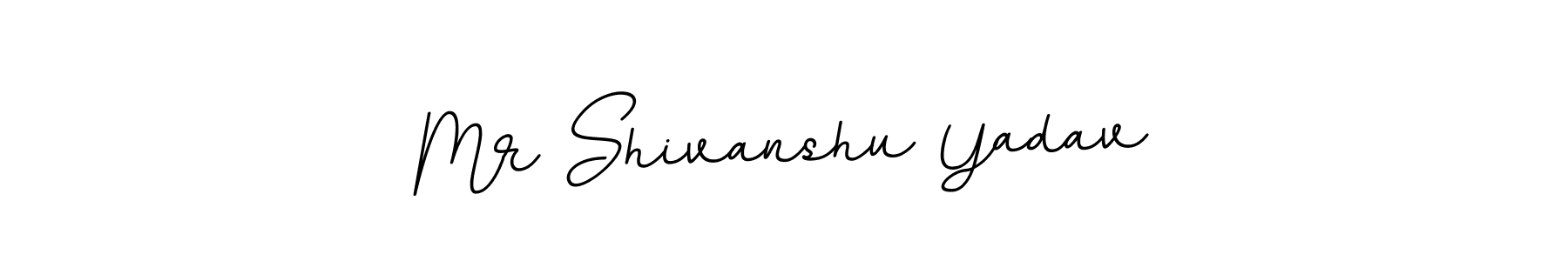 Use a signature maker to create a handwritten signature online. With this signature software, you can design (BallpointsItalic-DORy9) your own signature for name Mr Shivanshu Yadav. Mr Shivanshu Yadav signature style 11 images and pictures png