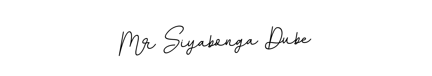 Create a beautiful signature design for name Mr Siyabonga Dube. With this signature (BallpointsItalic-DORy9) fonts, you can make a handwritten signature for free. Mr Siyabonga Dube signature style 11 images and pictures png