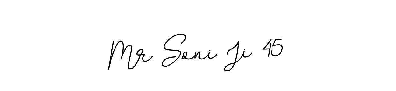 if you are searching for the best signature style for your name Mr Soni Ji 45. so please give up your signature search. here we have designed multiple signature styles  using BallpointsItalic-DORy9. Mr Soni Ji 45 signature style 11 images and pictures png