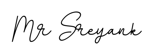 Designed for modern professionals: Mr Sreyank name signature crafted with BallpointsItalic-DORy9 script. Ready for digital PDF workflows. Mr Sreyank signature style 11 images and pictures png