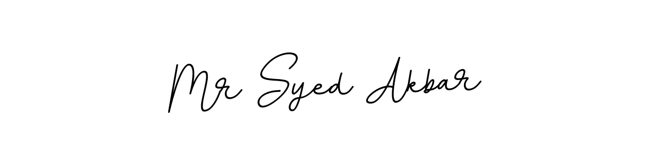 Design your own signature with our free online signature maker. With this signature software, you can create a handwritten (BallpointsItalic-DORy9) signature for name Mr Syed Akbar. Mr Syed Akbar signature style 11 images and pictures png