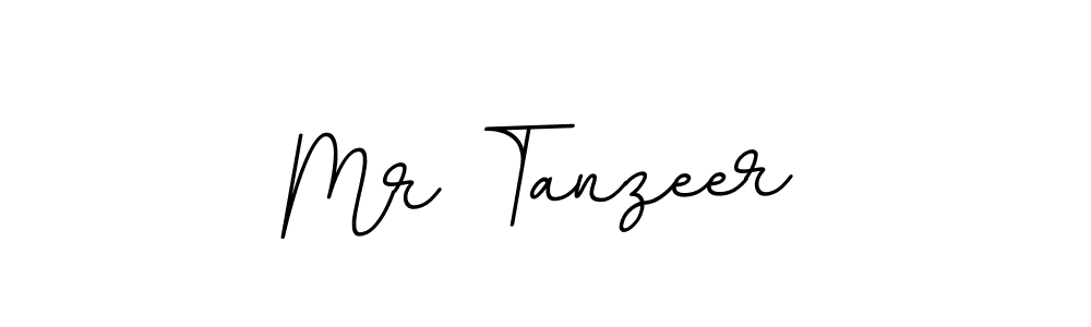 How to make Mr Tanzeer name signature. Use BallpointsItalic-DORy9 style for creating short signs online. This is the latest handwritten sign. Mr Tanzeer signature style 11 images and pictures png