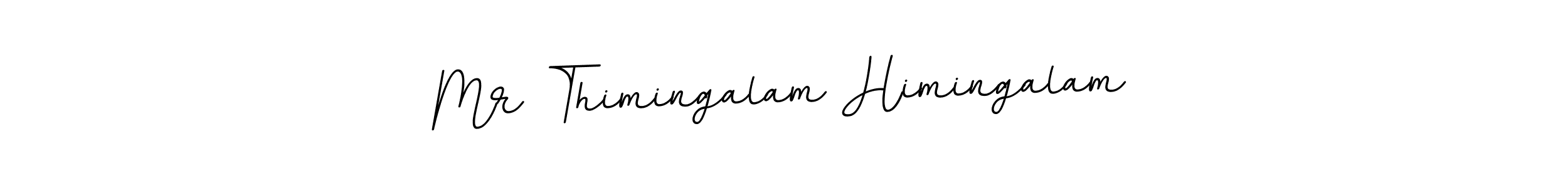 How to make Mr Thimingalam Himingalam name signature. Use BallpointsItalic-DORy9 style for creating short signs online. This is the latest handwritten sign. Mr Thimingalam Himingalam signature style 11 images and pictures png