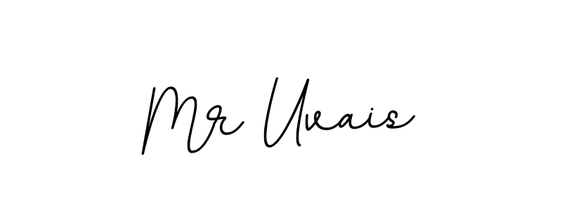 How to make Mr Uvais name signature. Use BallpointsItalic-DORy9 style for creating short signs online. This is the latest handwritten sign. Mr Uvais signature style 11 images and pictures png