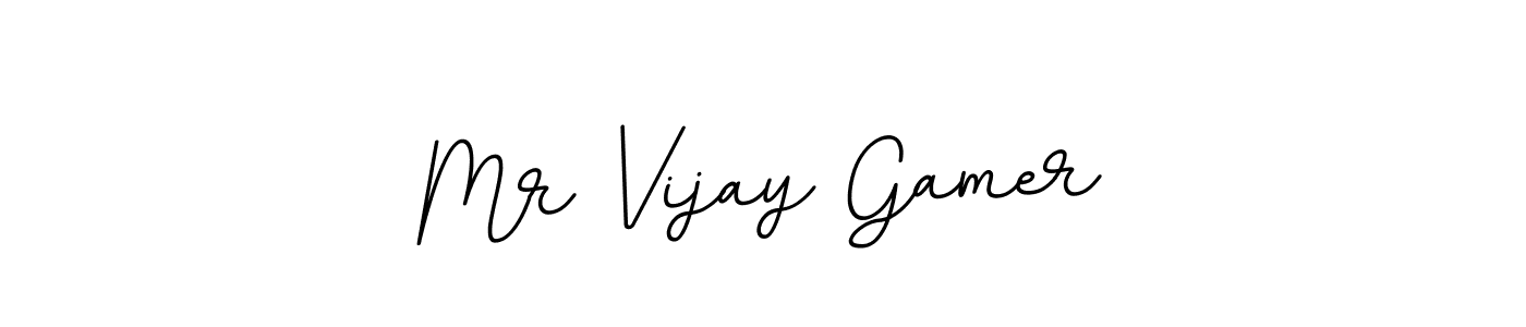 The best way (BallpointsItalic-DORy9) to make a short signature is to pick only two or three words in your name. The name Mr Vijay Gamer include a total of six letters. For converting this name. Mr Vijay Gamer signature style 11 images and pictures png
