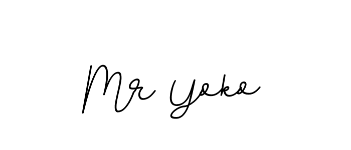 Design your own signature with our free online signature maker. With this signature software, you can create a handwritten (BallpointsItalic-DORy9) signature for name Mr Yoko. Mr Yoko signature style 11 images and pictures png