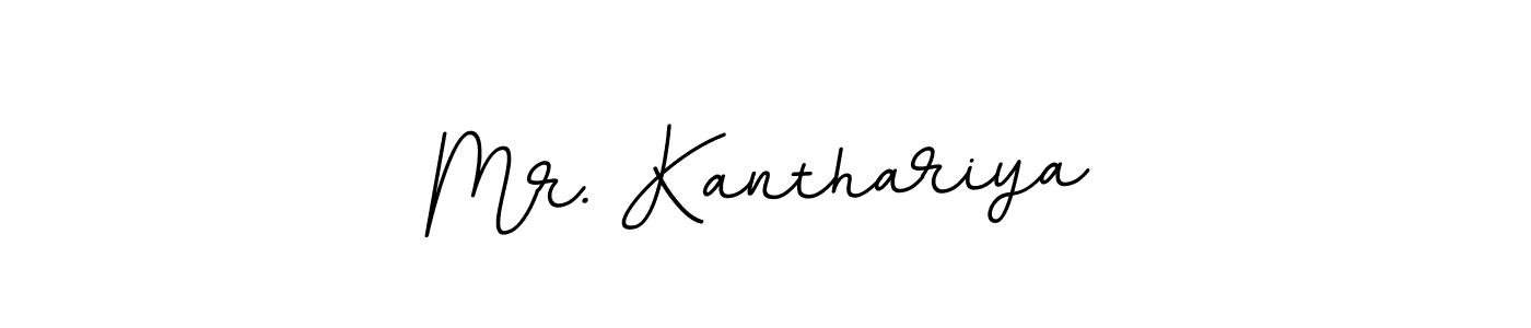 How to make Mr. Kanthariya name signature. Use BallpointsItalic-DORy9 style for creating short signs online. This is the latest handwritten sign. Mr. Kanthariya signature style 11 images and pictures png
