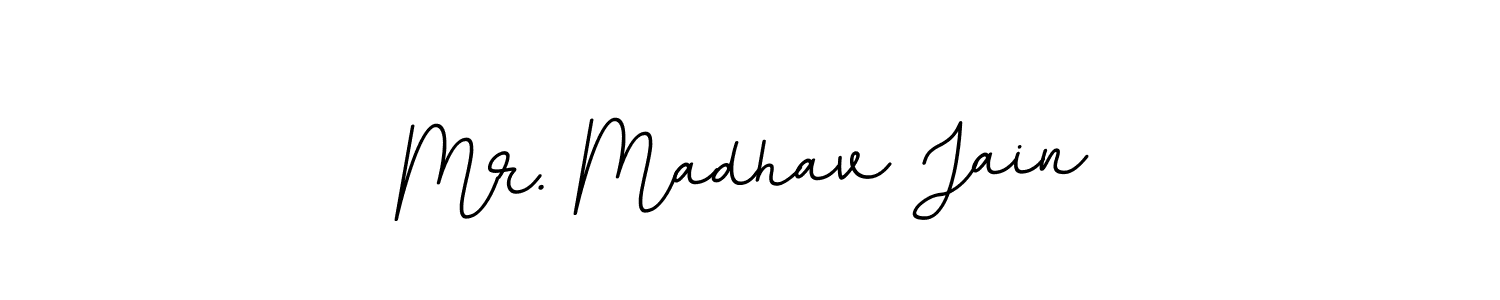 This is the best signature style for the Mr. Madhav Jain name. Also you like these signature font (BallpointsItalic-DORy9). Mix name signature. Mr. Madhav Jain signature style 11 images and pictures png
