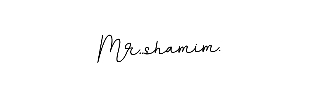 The best way (BallpointsItalic-DORy9) to make a short signature is to pick only two or three words in your name. The name Mr..shamim. include a total of six letters. For converting this name. Mr..shamim. signature style 11 images and pictures png