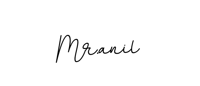 Use a signature maker to create a handwritten signature online. With this signature software, you can design (BallpointsItalic-DORy9) your own signature for name Mr.anil. Mr.anil signature style 11 images and pictures png