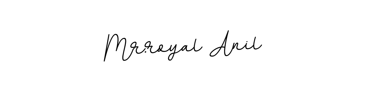 Use a signature maker to create a handwritten signature online. With this signature software, you can design (BallpointsItalic-DORy9) your own signature for name Mr.royal Anil. Mr.royal Anil signature style 11 images and pictures png