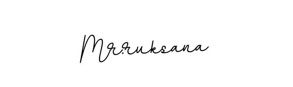 It looks lik you need a new signature style for name Mr.ruksana. Design unique handwritten (BallpointsItalic-DORy9) signature with our free signature maker in just a few clicks. Mr.ruksana signature style 11 images and pictures png