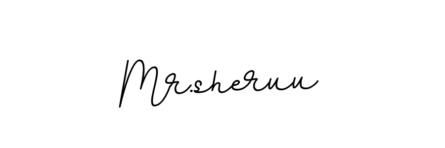 Make a beautiful signature design for name Mr.sheruu. With this signature (BallpointsItalic-DORy9) style, you can create a handwritten signature for free. Mr.sheruu signature style 11 images and pictures png