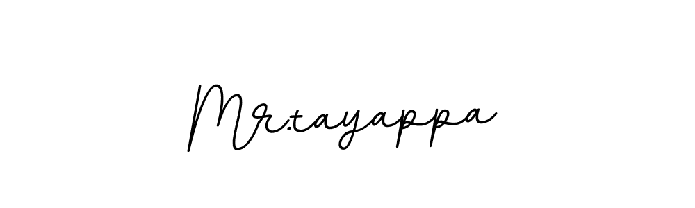 Create a beautiful signature design for name Mr.tayappa. With this signature (BallpointsItalic-DORy9) fonts, you can make a handwritten signature for free. Mr.tayappa signature style 11 images and pictures png