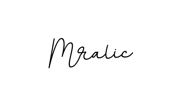 Use a signature maker to create a handwritten signature online. With this signature software, you can design (BallpointsItalic-DORy9) your own signature for name Mralic. Mralic signature style 11 images and pictures png