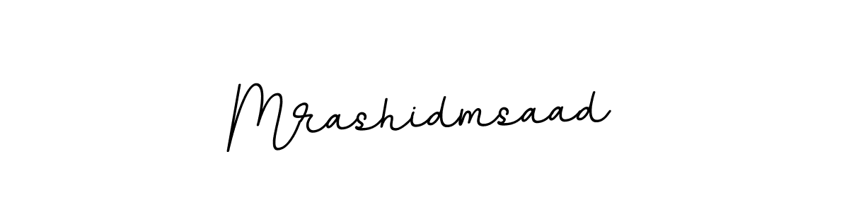 Make a beautiful signature design for name Mrashidmsaad. With this signature (BallpointsItalic-DORy9) style, you can create a handwritten signature for free. Mrashidmsaad signature style 11 images and pictures png