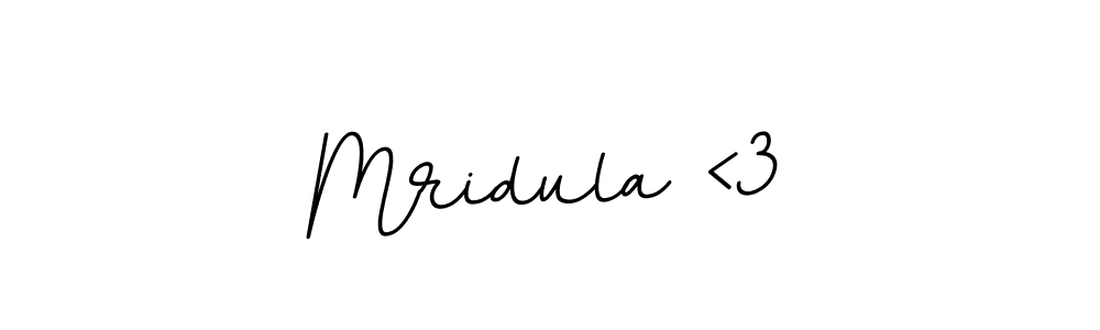 Mridula <3 stylish signature style. Best Handwritten Sign (BallpointsItalic-DORy9) for my name. Handwritten Signature Collection Ideas for my name Mridula <3. Mridula <3 signature style 11 images and pictures png