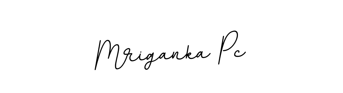 How to make Mriganka Pc name signature. Use BallpointsItalic-DORy9 style for creating short signs online. This is the latest handwritten sign. Mriganka Pc signature style 11 images and pictures png
