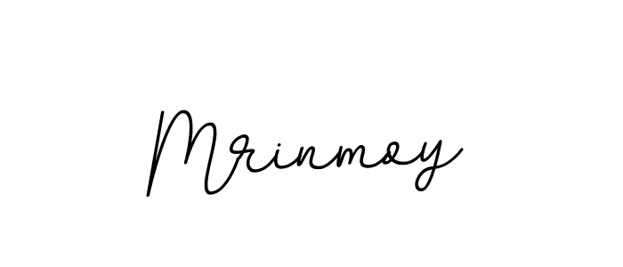How to make Mrinmoy name signature. Use BallpointsItalic-DORy9 style for creating short signs online. This is the latest handwritten sign. Mrinmoy signature style 11 images and pictures png