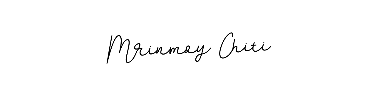 You should practise on your own different ways (BallpointsItalic-DORy9) to write your name (Mrinmoy Chiti) in signature. don't let someone else do it for you. Mrinmoy Chiti signature style 11 images and pictures png