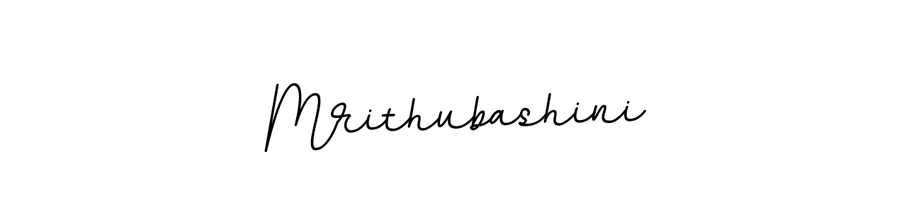 Use a signature maker to create a handwritten signature online. With this signature software, you can design (BallpointsItalic-DORy9) your own signature for name Mrithubashini. Mrithubashini signature style 11 images and pictures png