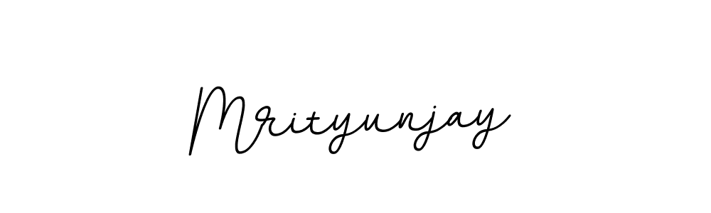 Make a beautiful signature design for name Mrityunjay. With this signature (BallpointsItalic-DORy9) style, you can create a handwritten signature for free. Mrityunjay signature style 11 images and pictures png