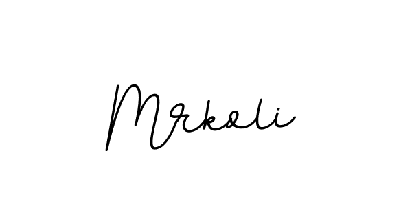 How to make Mrkoli name signature. Use BallpointsItalic-DORy9 style for creating short signs online. This is the latest handwritten sign. Mrkoli signature style 11 images and pictures png