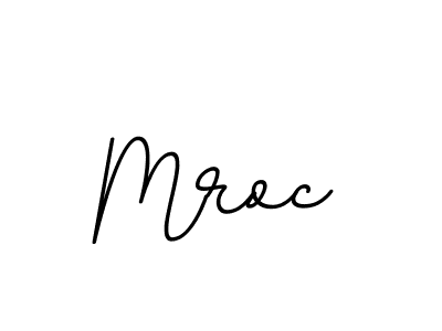 Design your own signature with our free online signature maker. With this signature software, you can create a handwritten (BallpointsItalic-DORy9) signature for name Mroc. Mroc signature style 11 images and pictures png