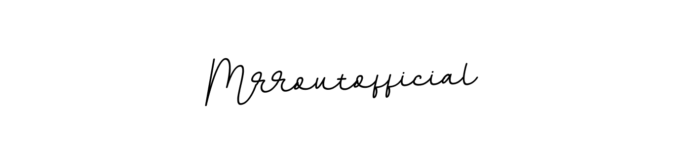 This is the best signature style for the Mrroutofficial name. Also you like these signature font (BallpointsItalic-DORy9). Mix name signature. Mrroutofficial signature style 11 images and pictures png