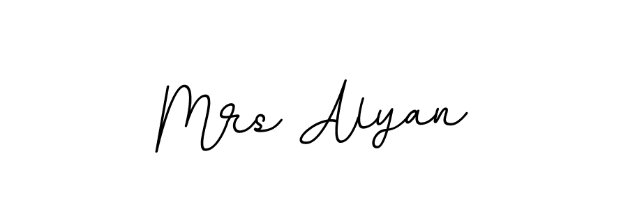 How to make Mrs Alyan signature? BallpointsItalic-DORy9 is a professional autograph style. Create handwritten signature for Mrs Alyan name. Mrs Alyan signature style 11 images and pictures png
