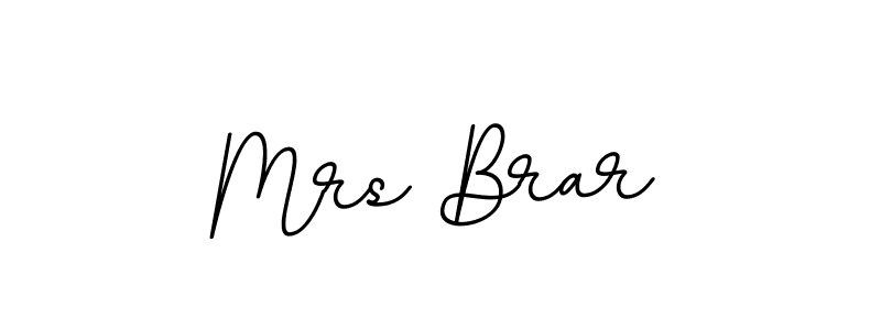 The best way (BallpointsItalic-DORy9) to make a short signature is to pick only two or three words in your name. The name Mrs Brar include a total of six letters. For converting this name. Mrs Brar signature style 11 images and pictures png