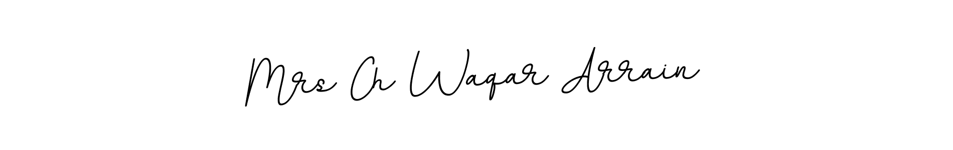 Mrs Ch Waqar Arrain stylish signature style. Best Handwritten Sign (BallpointsItalic-DORy9) for my name. Handwritten Signature Collection Ideas for my name Mrs Ch Waqar Arrain. Mrs Ch Waqar Arrain signature style 11 images and pictures png