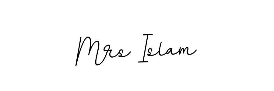 Create a beautiful signature design for name Mrs Islam. With this signature (BallpointsItalic-DORy9) fonts, you can make a handwritten signature for free. Mrs Islam signature style 11 images and pictures png