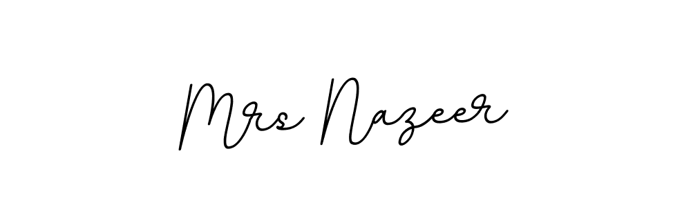 Here are the top 10 professional signature styles for the name Mrs Nazeer. These are the best autograph styles you can use for your name. Mrs Nazeer signature style 11 images and pictures png
