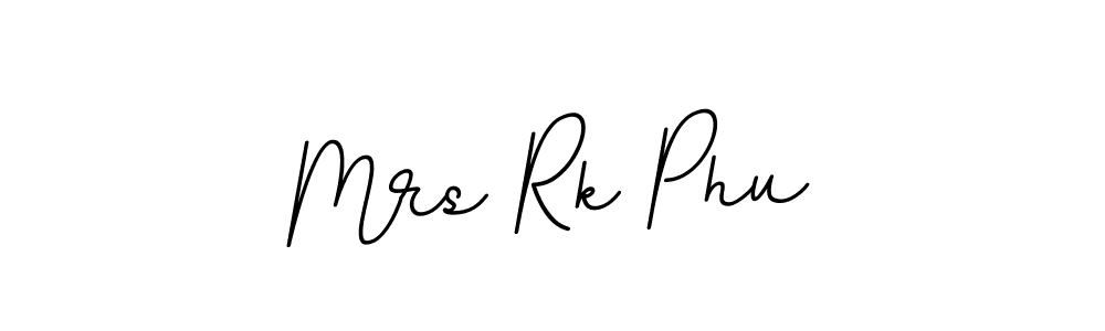 How to make Mrs Rk Phu name signature. Use BallpointsItalic-DORy9 style for creating short signs online. This is the latest handwritten sign. Mrs Rk Phu signature style 11 images and pictures png